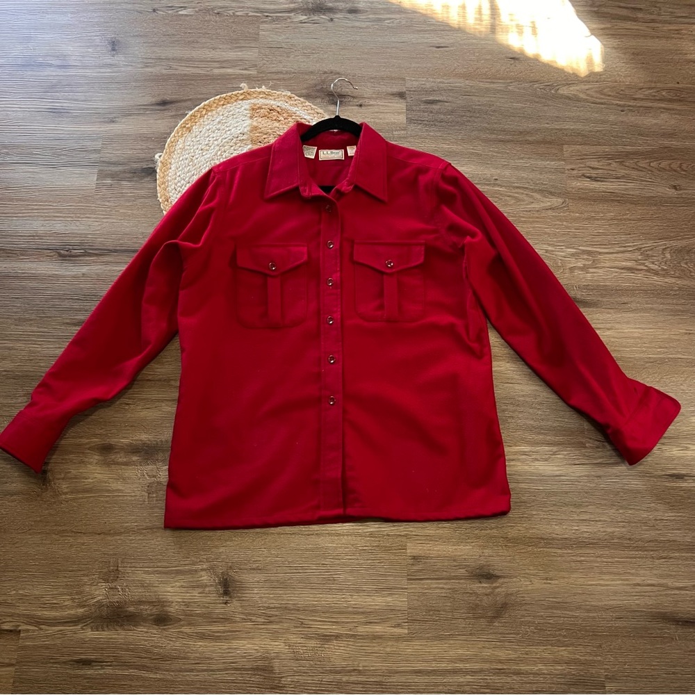 L.L. BEAN Vtg Womens Chamois Cloth Shirt